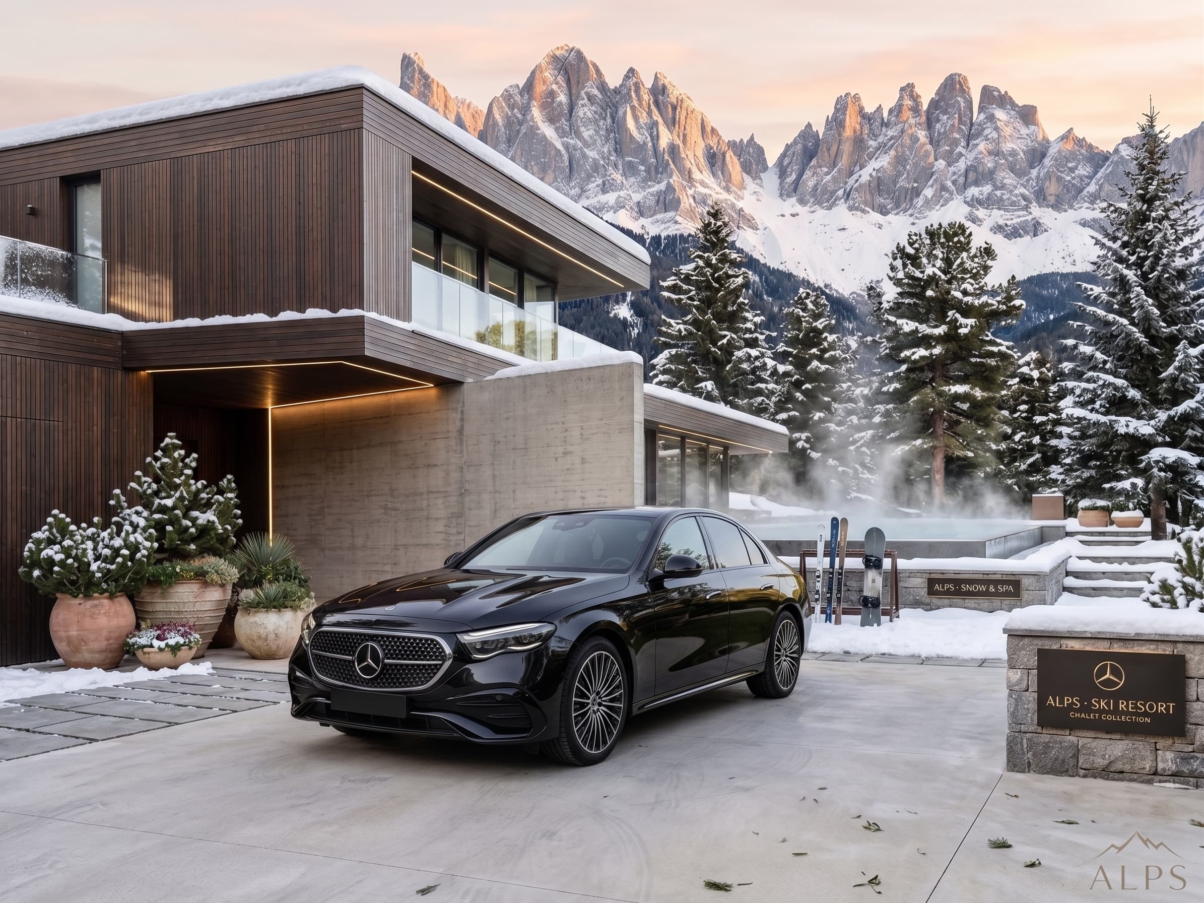 Chauffeur privé Genève ↔ Alpes : Courchevel, Méribel, Val Thorens