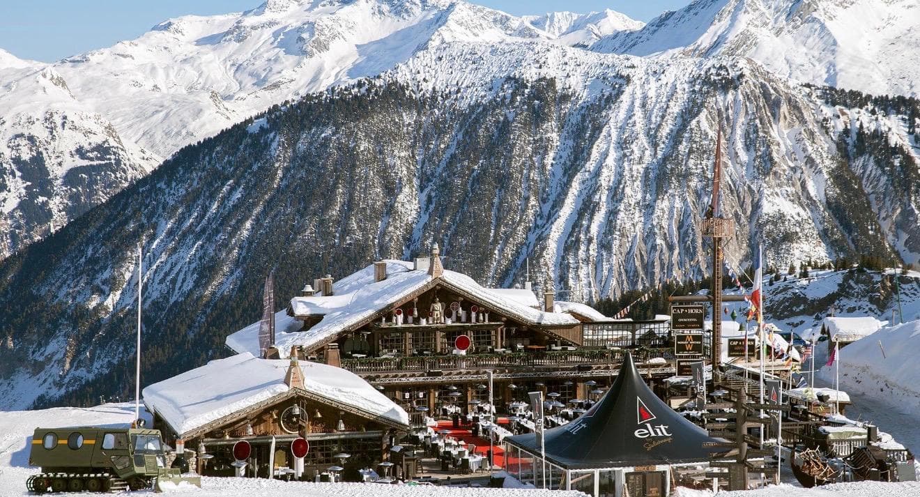 Panorama montagne depuis le Cap Horn, Courchevel